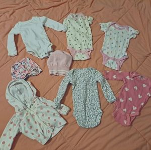 New Born Onesies and hats